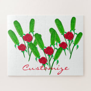 Schönes Pickle Bouquet mit Rose Thunder_Cove Puzzle