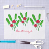 Schönes Pickle Bouquet mit Rose Thunder_Cove Seidenpapier (Handwerk)