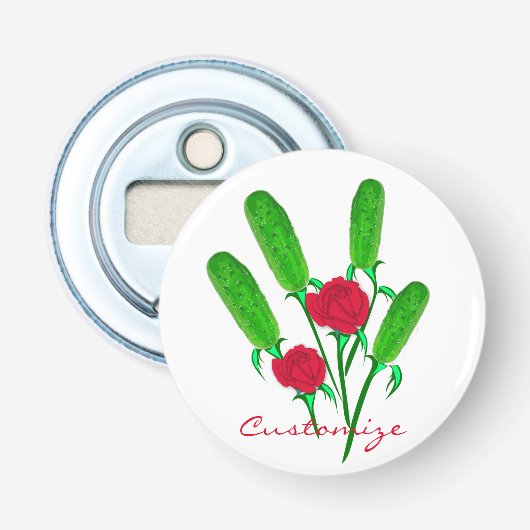 Schönes Pickle Bouquet mit RosesThunder_Cove Flaschenöffner (Vorderseite)