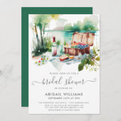 Schönes Picnic Lake Forest Frucht Brautparty Einladung (Vorne/Hinten)