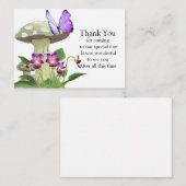 Schönes Pilz Danke Karte (Vorne/Hinten)