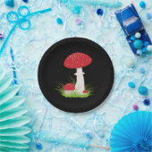 Schönes Pilz Pappteller (Party)