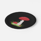 Schönes Pilz Pappteller (Schrägansicht)