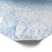 schönes Pinguin-Minimal-Aquarellbild Poster (Ecke)