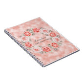 Schönes Pink Blumenkreide Brautparty Pläne Notizblock (Rechte Seite)