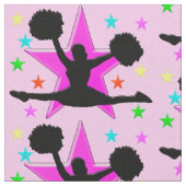SCHÖNES PINK CHEERLEADFABRIK STOFF (Nahaufnahme)
