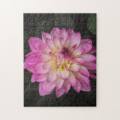 Schönes Pink Dahlia Blume Puzzle (Vertikal)