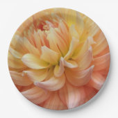 Schönes Pink Dahlia Floral Pappteller (Vorderseite)