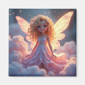 Schönes PInk Fairy Magnet (Vorne)