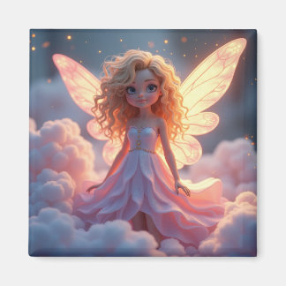 Schönes PInk Fairy Magnet