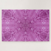 Schönes Pink Girl Lace Kaleidoscope Muster Puzzle (Horizontal)