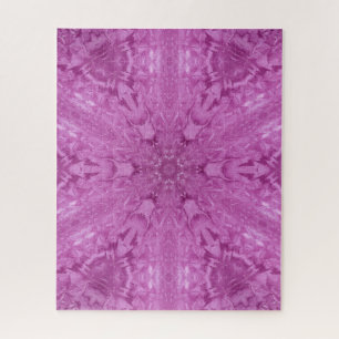 Schönes Pink Girl Lace Kaleidoscope Muster Puzzle