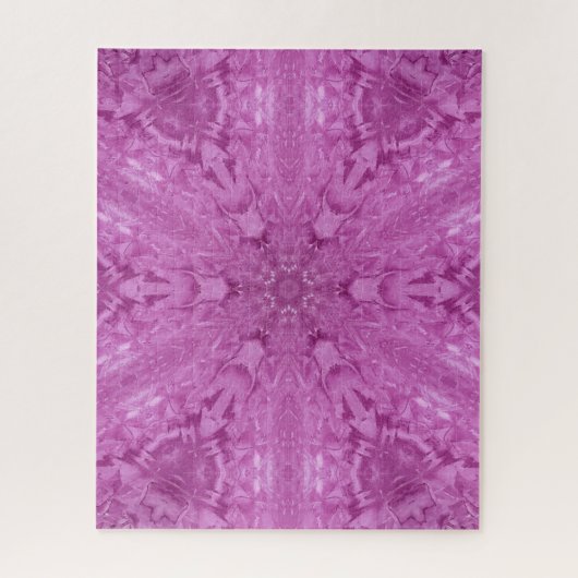 Schönes Pink Girl Lace Kaleidoscope Muster Puzzle (Vertikal)