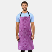 Schönes Pink Girl Lace Kaleidoscope Muster Schürze (Getragen)