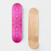 Schönes Pink Girl Lace Kaleidoscope Muster Skateboard (Vorderseite)