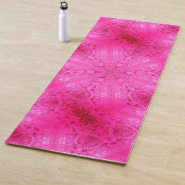 Schönes Pink Girl Lace Kaleidoscope Muster Yogamatte