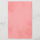Schönes Pink-Parchment-Geschirr Briefpapier (Rückseite)