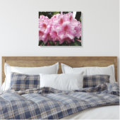 Schönes Pink Rhododendron Bloms Floral Leinwanddruck (Insitu (Schlafzimmer))