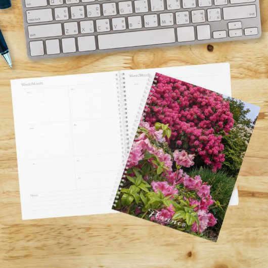 Schönes Pink Rhododendron Bloms Floral Planer