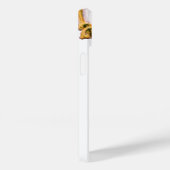 SCHÖNES PINK ROSE MONOGRAM, Aquamarines Aqua Blue Case-Mate iPhone Hülle (Rückseite / Rechts)