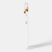 SCHÖNES PINK ROSE MONOGRAM, Aquamarines Aqua Blue Case-Mate iPhone Hülle (Rückseite / Links)