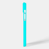 SCHÖNES PINK ROSE MONOGRAM, Aquamarines Aqua Blue Case-Mate iPhone Hülle (Rückseite / Links)