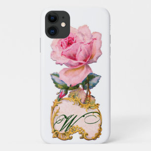 SCHÖNES PINK ROSE MONOGRAMM Case-Mate iPhone HÜLLE