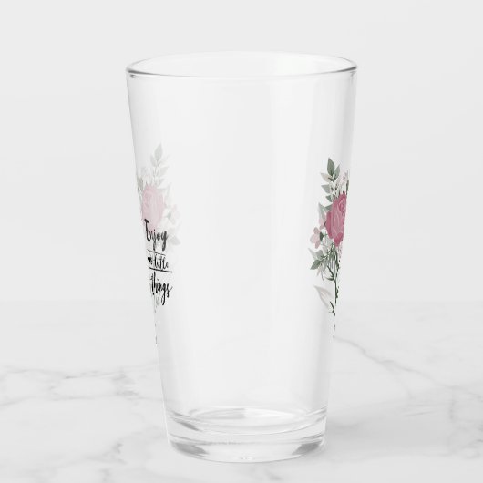 Schönes Pink Stem Rose Wertungsquote Glas (Rechts)