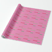 Schönes PINK Wrapping Paper Geschenkpapier (Ungerollt)