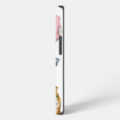 SCHÖNES PINKES ROSENMONOGRAMM iPhone HÜLLE (Linke Seite)