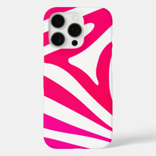 Schönes Pinkmagentaroter Zebra-Druck iPhone 16 Pro Hülle