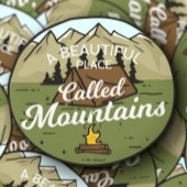 Schönes Place Mountain Camping | Die Aufkleber