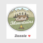 Schönes Place Mountain Camping | Die Aufkleber (Blatt)