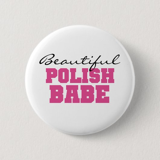 Schönes polnisches Baby Button (Vorderseite)