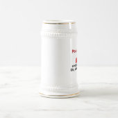 Schönes Polski Babcia (Großmutter) Bierglas (Mittel)