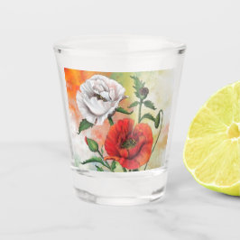 Schönes Poppies Shot Glass Schnapsglas