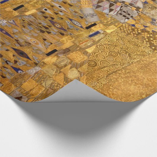 Schönes Portrait einer Dame von Gustav Klimt, Deko Geschenkpapier (Ecke)