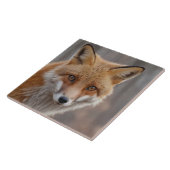 Schönes Portrait von Red Fox in der Wildnis Fliese (Seite)