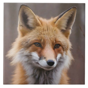 Schönes Portrait von Red Fox in Wilderness 4a Fliese