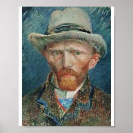 Schönes Portrait von Van Gogh Poster (Vorne)
