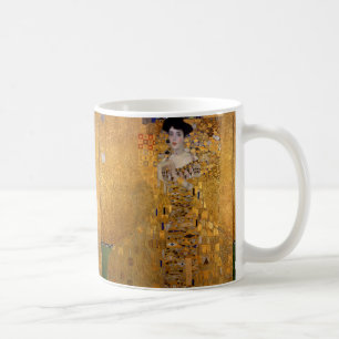 Schönes Porträt einer Dame von Gustav Klimt,Deco Kaffeetasse