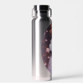 Schönes Porträt junger Mädchen unter rosa Blume Trinkflasche (Vorne)