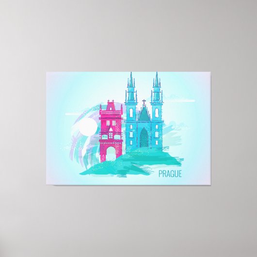Schönes Prag Leinwanddruck (Vorderseite)