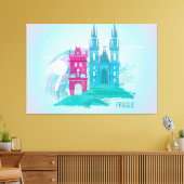 Schönes Prag Leinwanddruck (Insitu (Wohnzimmer))