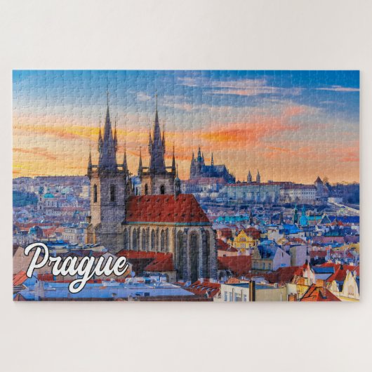 Schönes Prag, Tschechische Republik Puzzle (Horizontal)