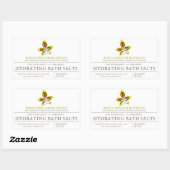 Schönes Produkt grüne Orchidee Aquarellkunst Rechteckiger Aufkleber (Blatt)