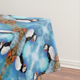 Schönes Puffin Tablecloth - Malerei Tischdecke