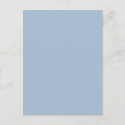 Schönes Pulver Blau, schick Solid Farbe Hintergrun Postkarte (Vorderseite)