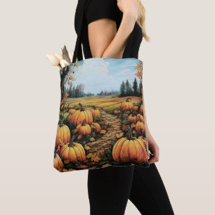 Schönes Pumpkin-Patch Halloween Tasche