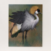 Schönes Puzzle mit grauem Kraniche (Vertikal)